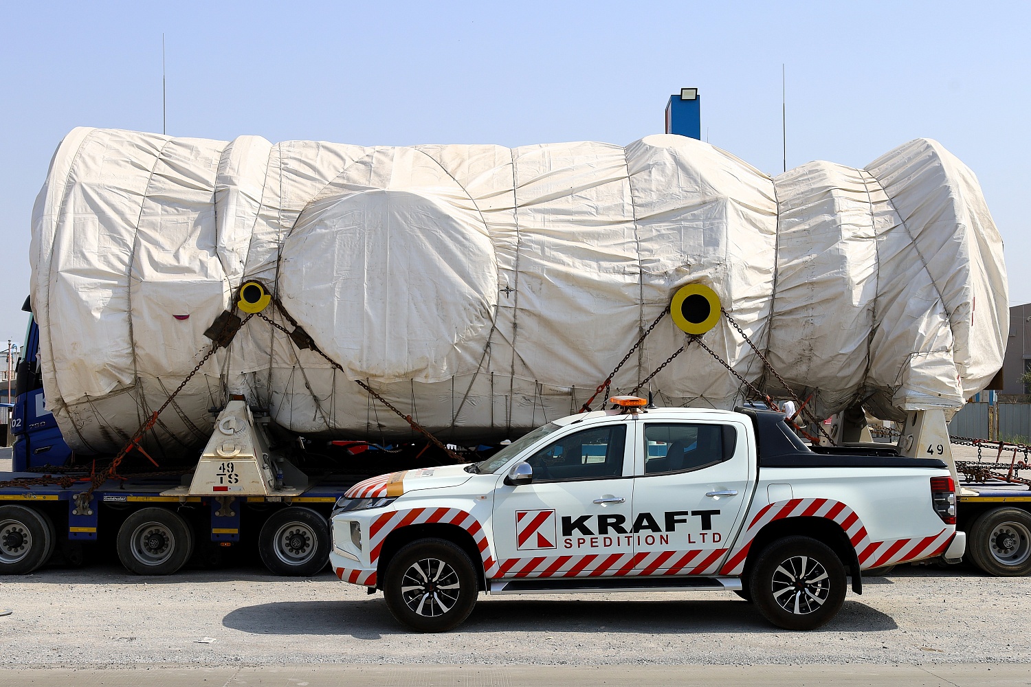 The first gas turbine delivered to the construction site of LLP "CCGT Turkistan"