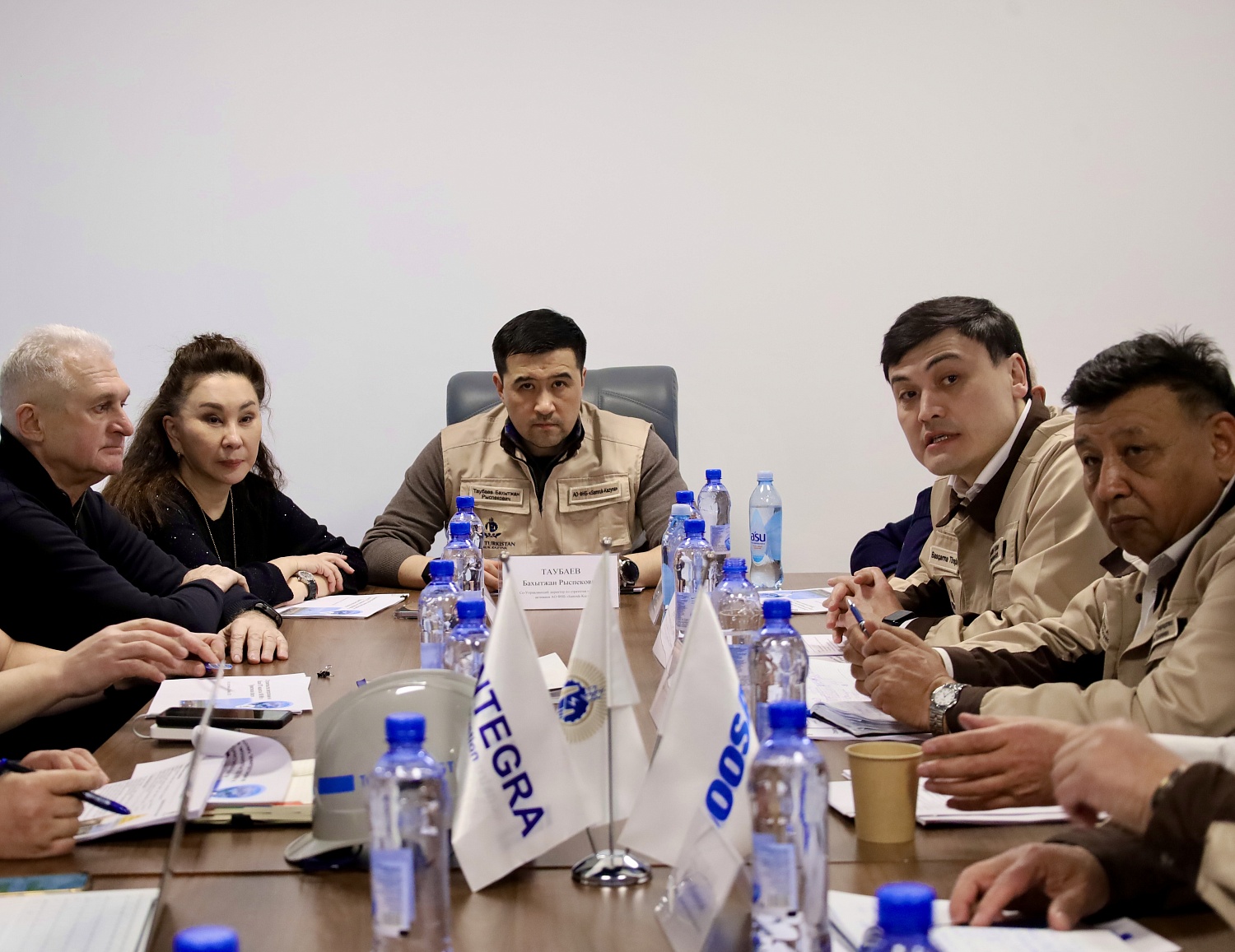 Samruk-Kazyna and Samruk-Kazyna Construction leadership visit the Turkistan CCGT project site