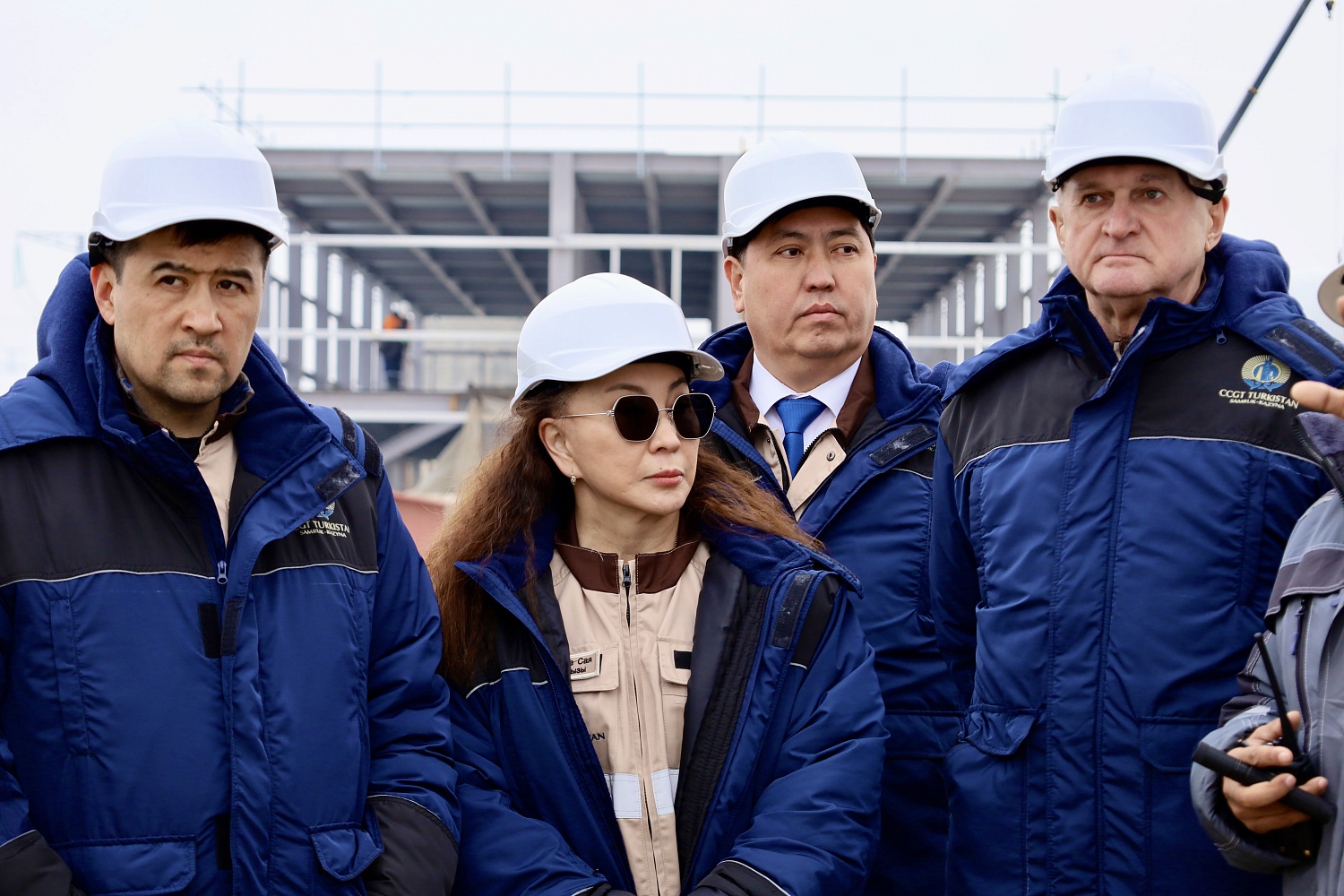 Samruk-Kazyna and Samruk-Kazyna Construction leadership visit the Turkistan CCGT project site