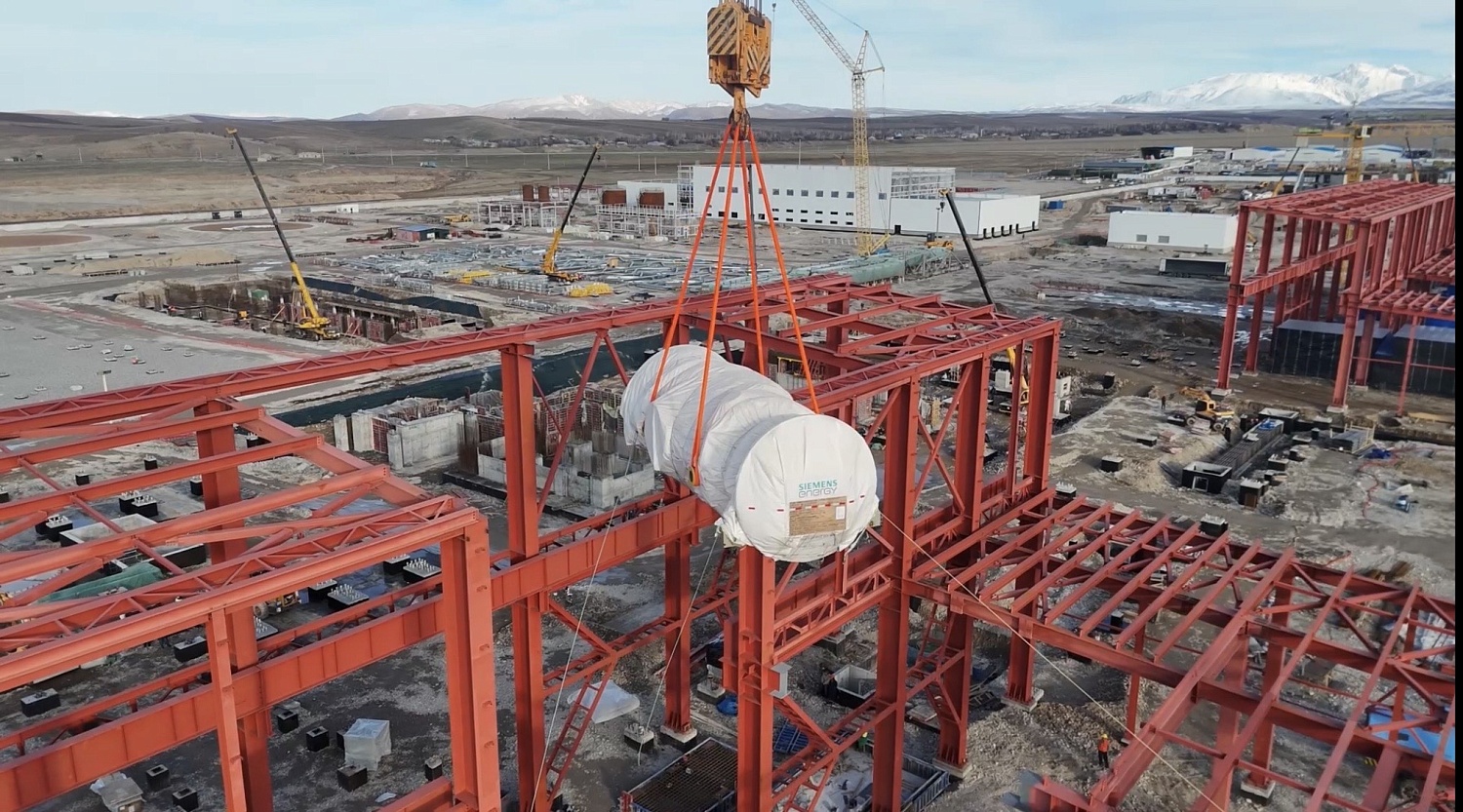 Installation of the Third Gas Turbine Completed at CCGT Turkistan