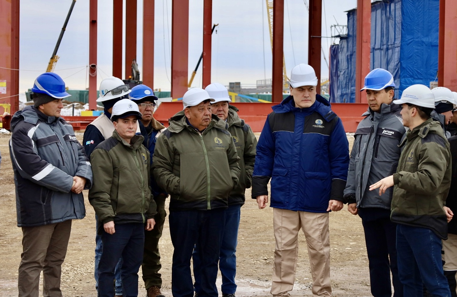 Chairman of the Management Board of CCGT Turkistan Ulan Burkitov Reviews the Progress of Power Plant Construction